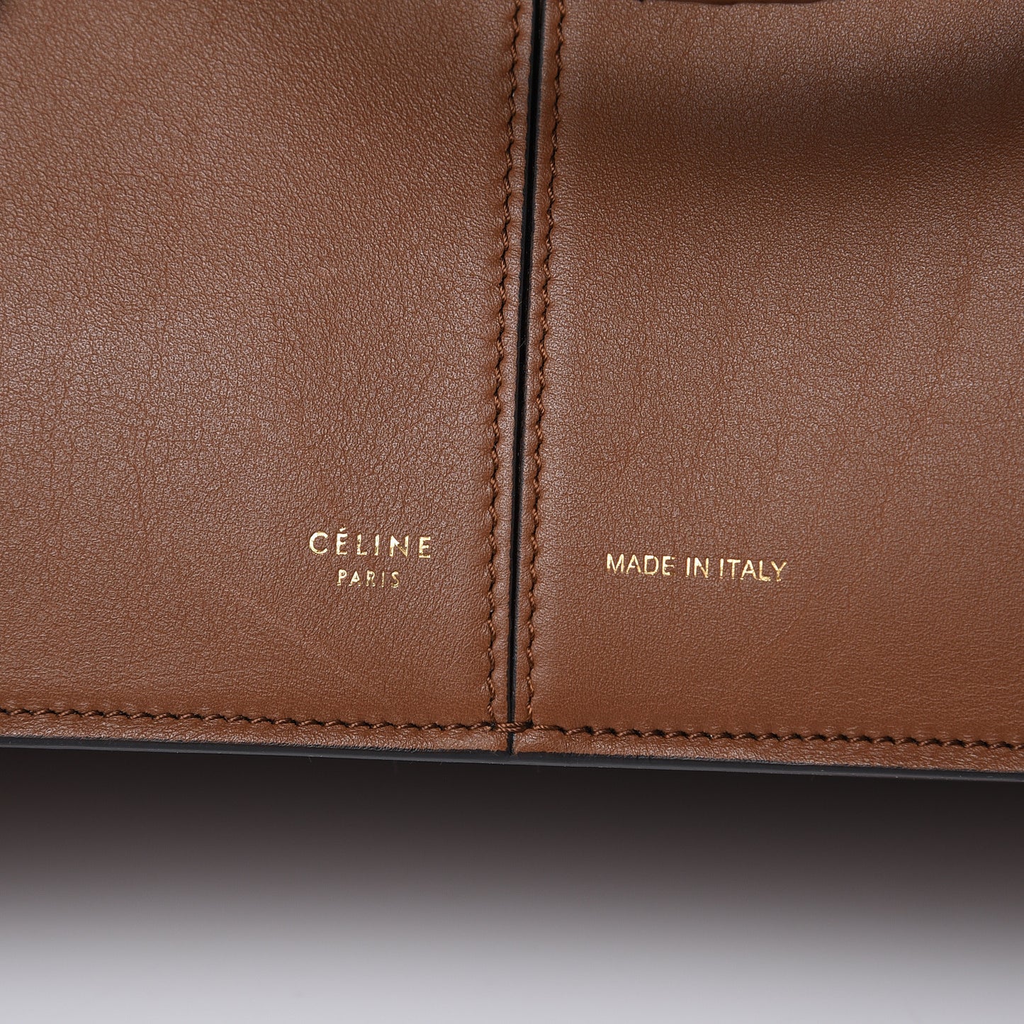 Calfskin Small Tri-Fold Bag Camel