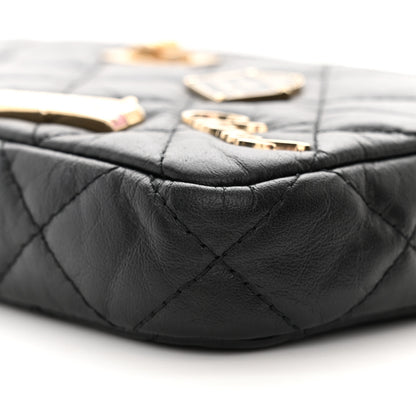 Chanel Aged Calfskin Lucky Charms 2.55 Reissue Small Clutch With Chain Black 12 of 13