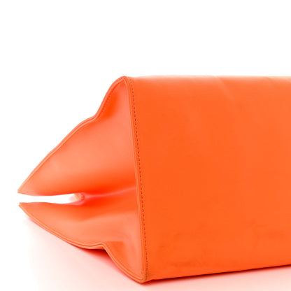 Telfar Vegan Leather Large Shopping Bag Orange 10 of 18