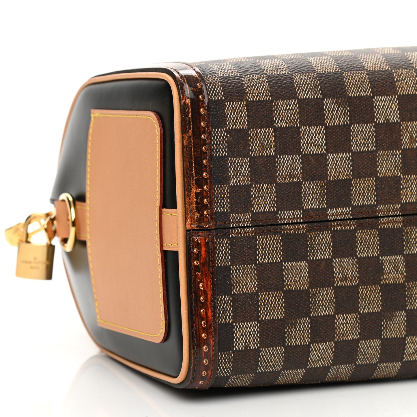Transformed Damier Ebene Time Trunk Speedy Bandouliere 25 Black