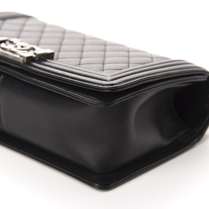 Chanel Lambskin Quilted Medium Boy Flap Black 7 of 11