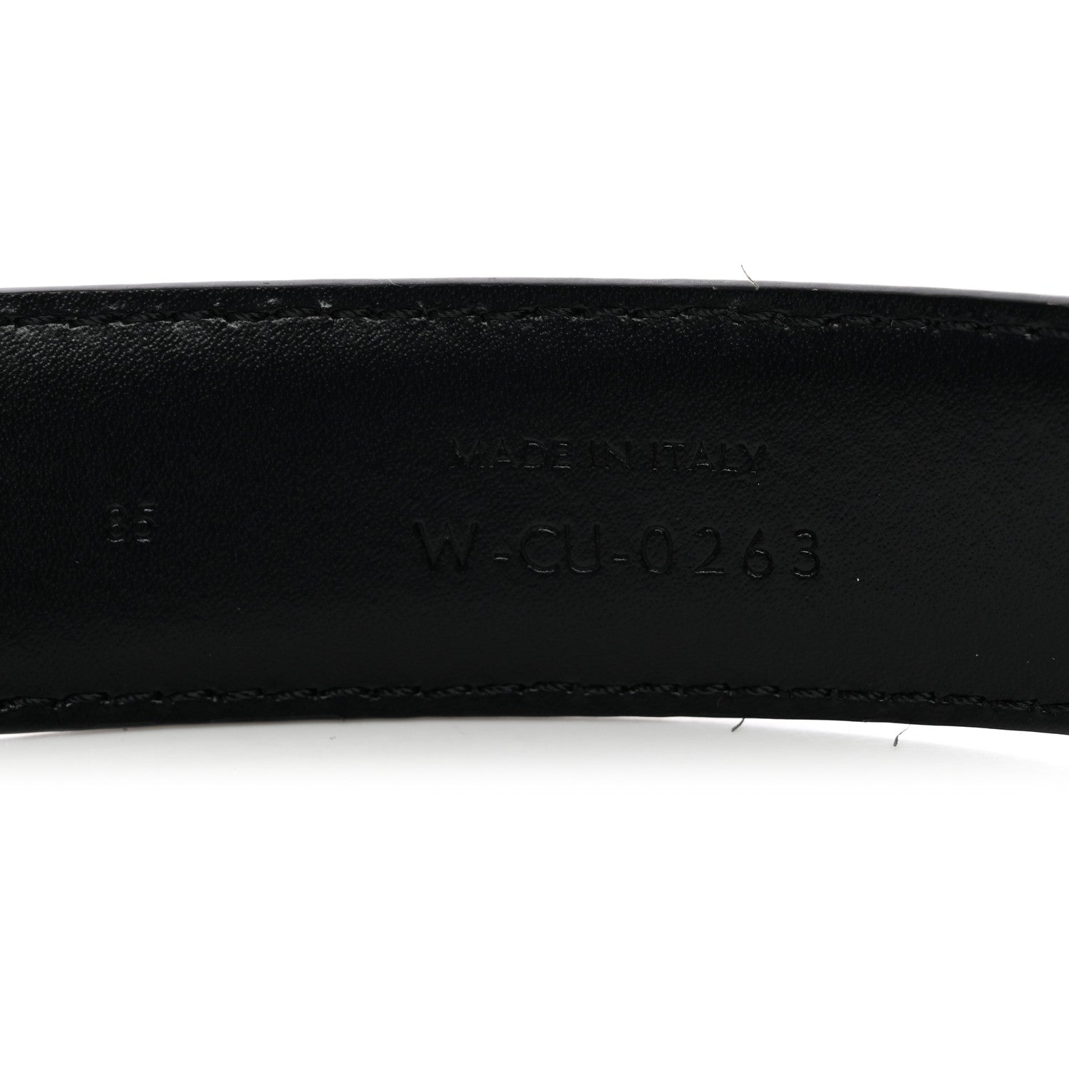 Celine Box Calfskin Small 18mm Triomphe Belt 85 34 Black 3 of 6