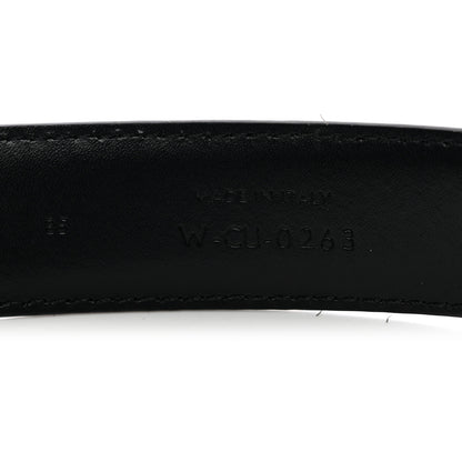 Celine Box Calfskin Small 18mm Triomphe Belt 85 34 Black 3 of 6