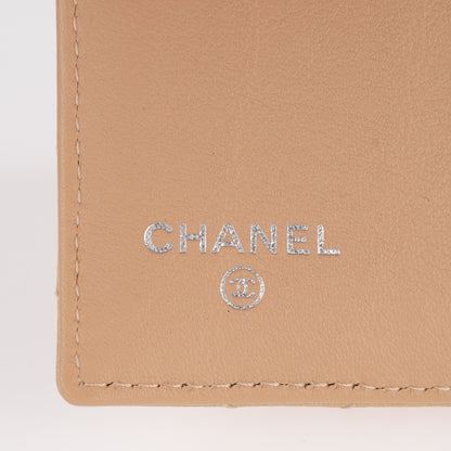 Chanel Caviar Quilted Compact Flap Wallet Beige 6 of 8