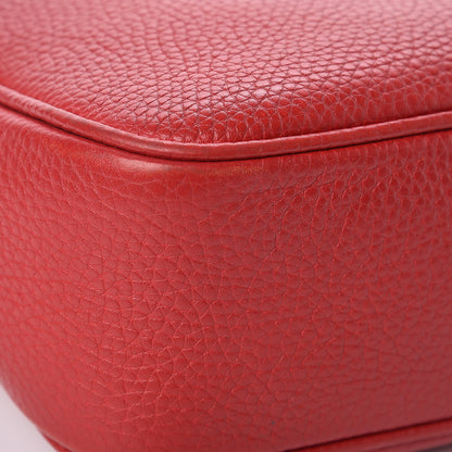 Gucci Pebbled Calfskin Small Soho Disco Bag Vibrant Red 15 of 16