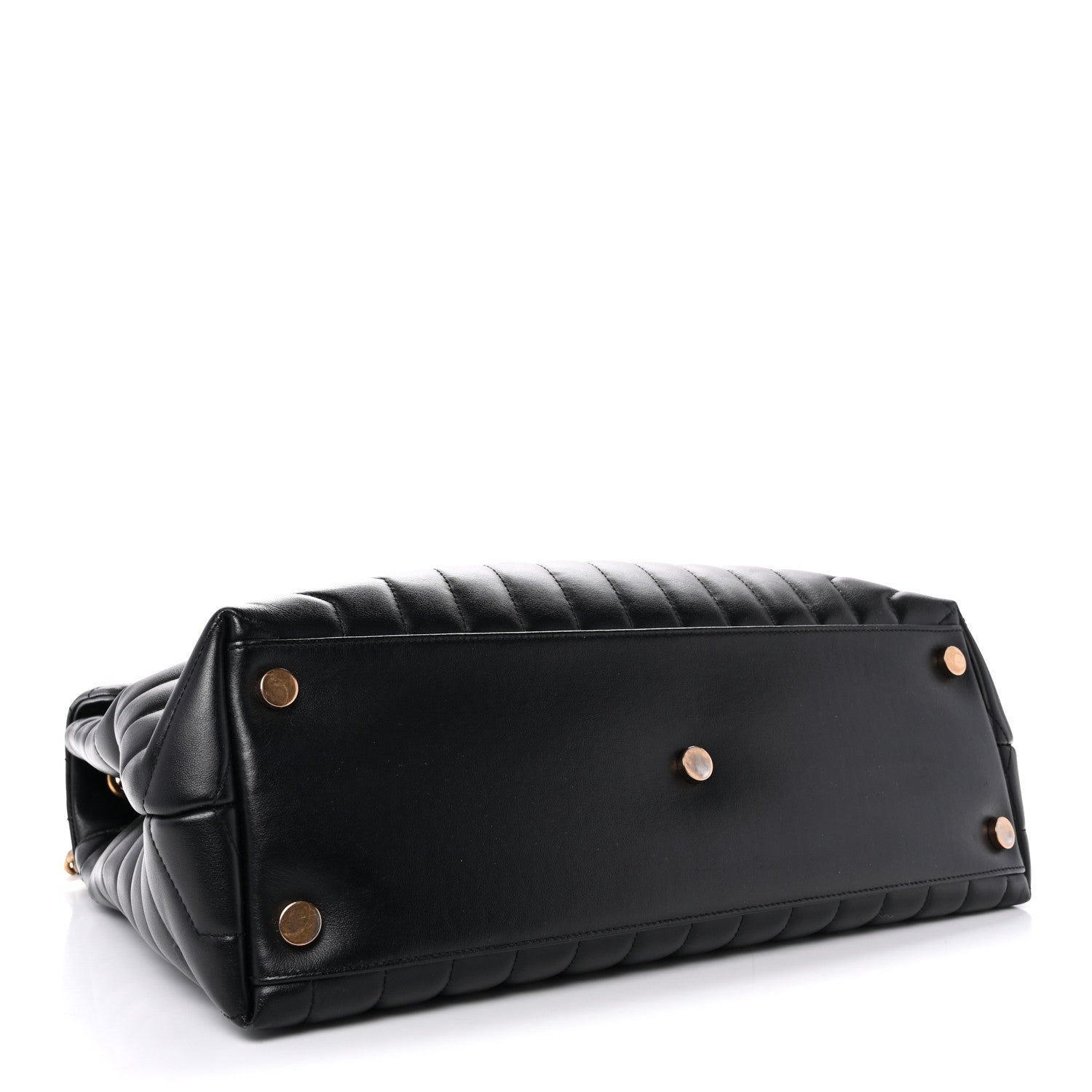 Saint Laurent Calfskin Y Quilted Monogram Large Loulou Chain Satchel Black 4 of 14