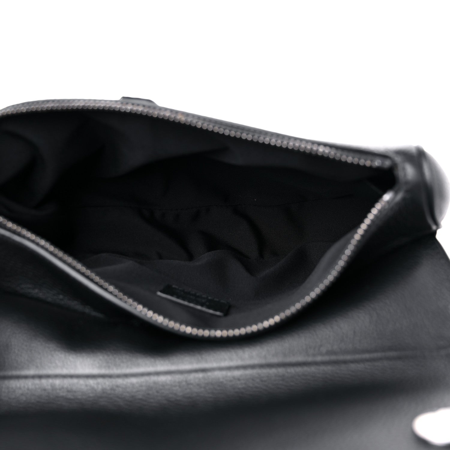 Christian Dior X SHAWN STUSSY Grained Calfskin Saddle Bag Black 5 of 9