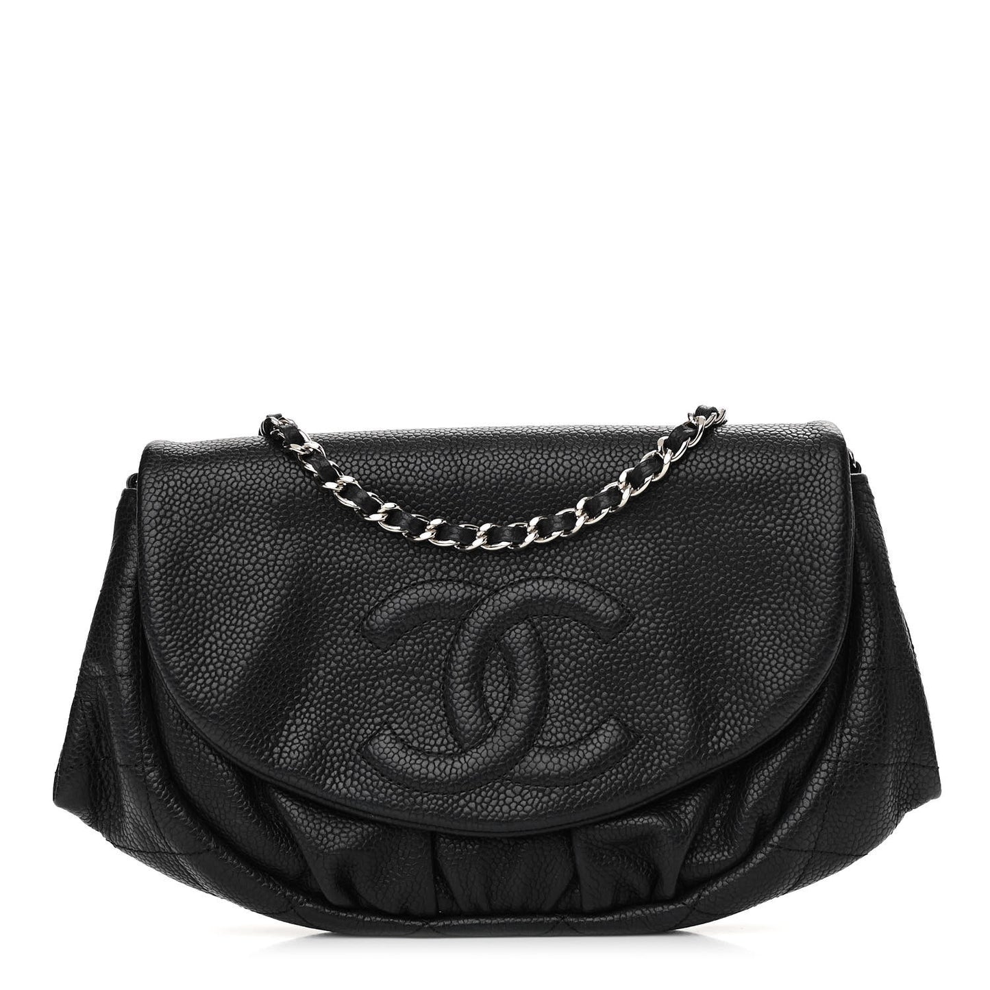 Caviar Half Moon Wallet On Chain WOC Black
