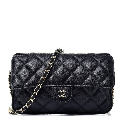 Chanel Caviar Fabric Graffiti Foldable Tote Bag With Chain Black Multicolor 1 of 17
