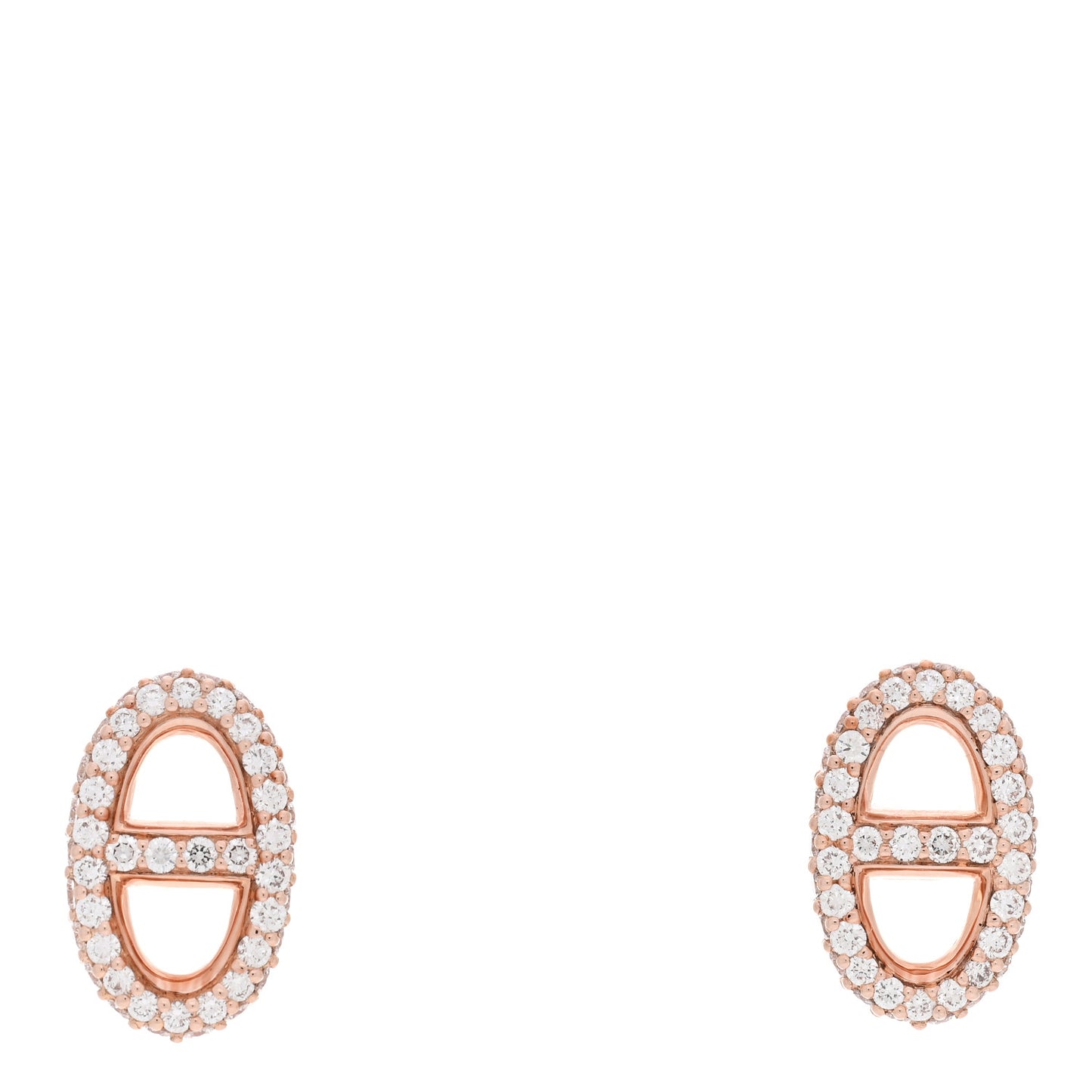 18K Rose Gold Diamond New Farandole Earrings
