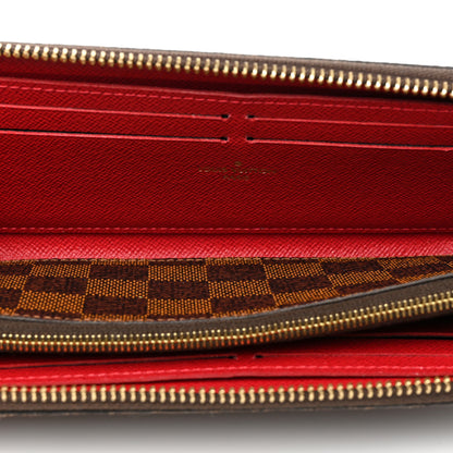Louis Vuitton Damier Ebene Clemence Wallet Cherry 7 of 10