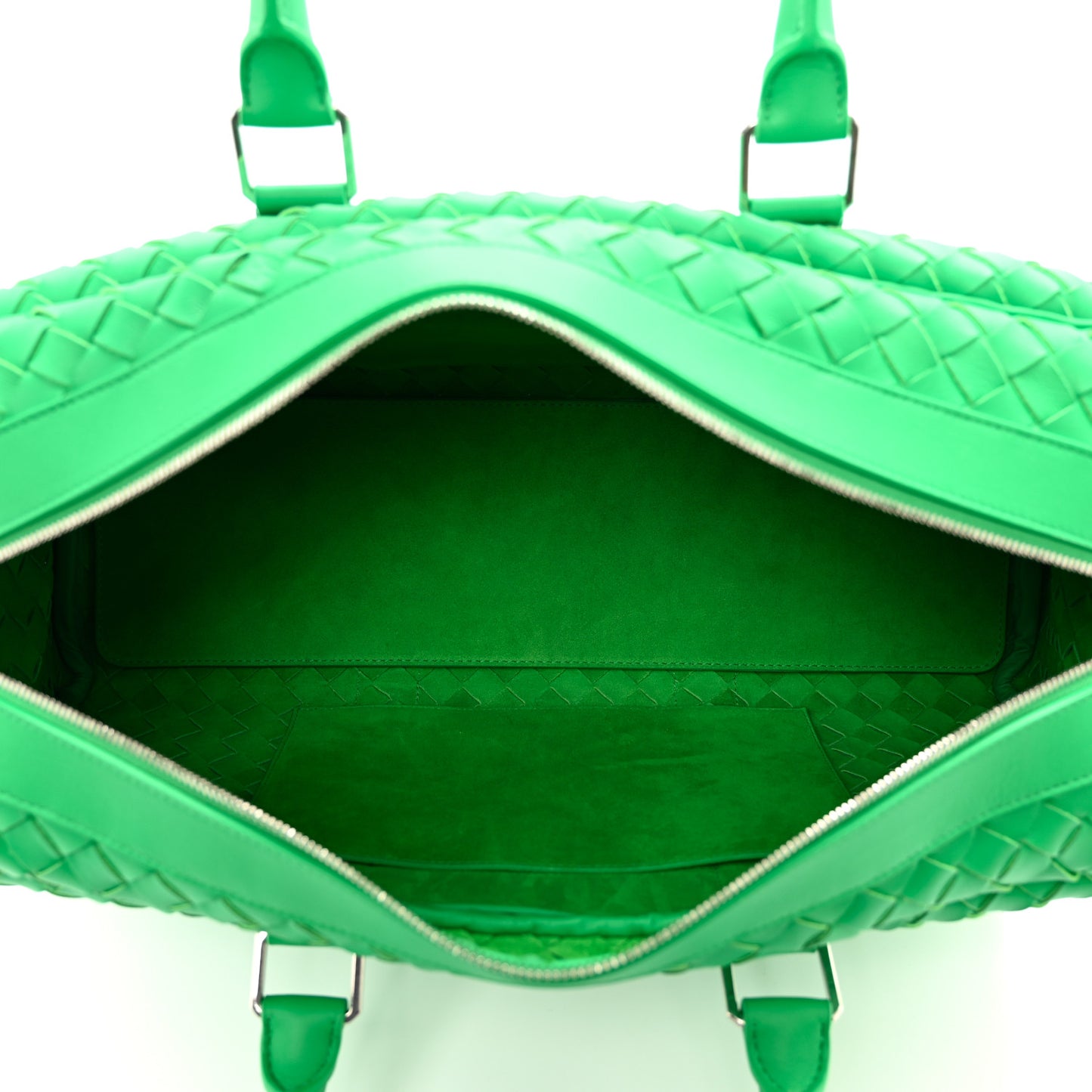 Nappa Intrecciato Large Duffle Bag Parakeet