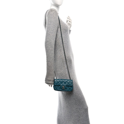 Chanel Lambskin Quilted Extra Mini Rectangular Flap 2 of 12