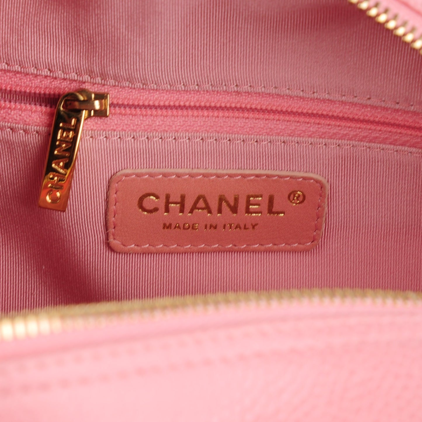 Caviar Quilted Small Bowler Pink