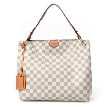 Louis Vuitton Damier Azur Graceful PM Rose Ballerine 1 of 11