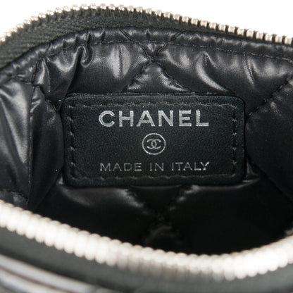 Chanel Patent Quilted Small Cosmetic Case Black 6 of 7