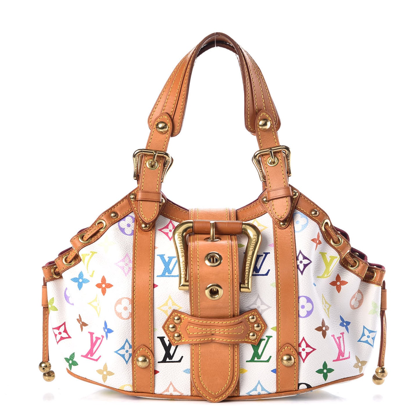 Monogram Multicolor Theda GM White