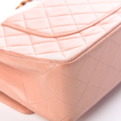 Chanel Lambskin Quilted Medium Double Flap Light Pink 14 of 16