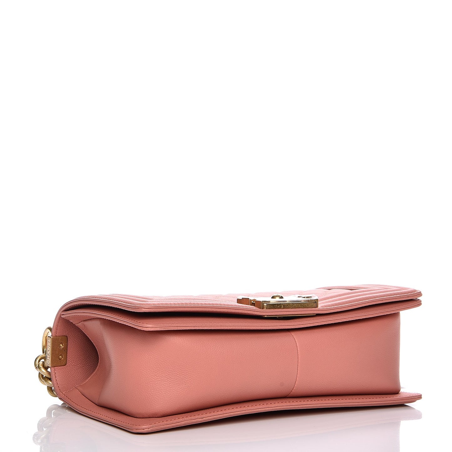 Caviar Quilted Medium Boy Flap Powder Pink