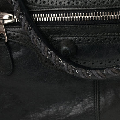 Balenciaga Agneau Giant Brogues Hardware Weekender Black 12 of 16