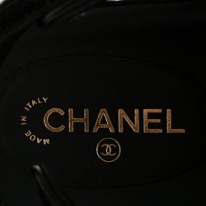 Chanel Grained Calfskin Velcro Dad Sandals 37.5 Black 8 of 10