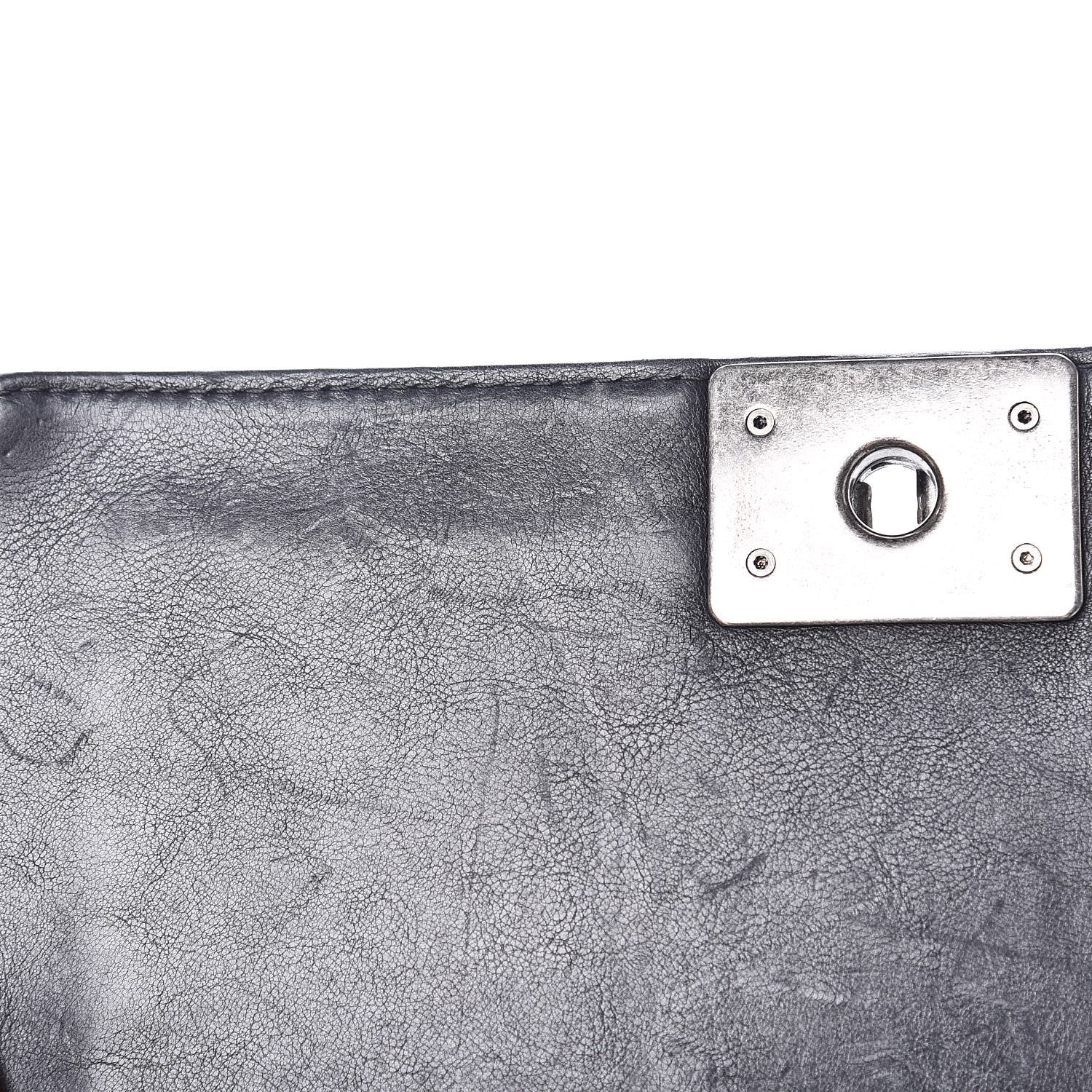Chanel Calfskin Crystal Embossed Medium Boy Flap Black 11 of 15