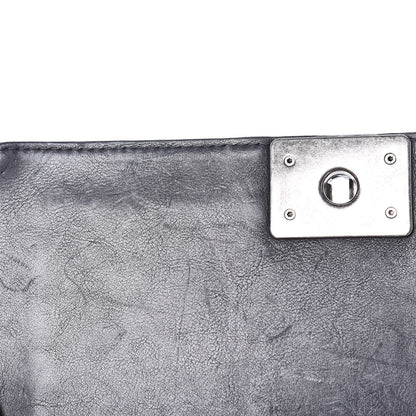 Chanel Calfskin Crystal Embossed Medium Boy Flap Black 11 of 15