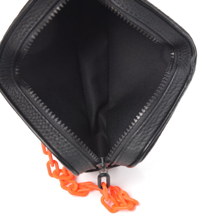 Louis Vuitton Taurillon Monogram Uniformes Solar Ray Soft Pochette Volga Belt Bag Black 5 of 9
