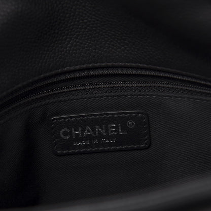 Chanel Caviar Quilted Large Now and Forever Flap Black 6 of 10