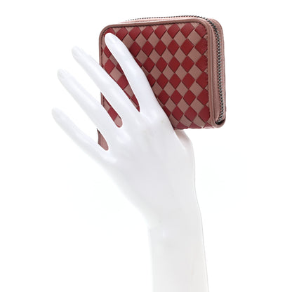 Bottega Veneta Nappa Intrecciato Zip Around Coin Purse Deco Rose Baccarra Rose 2 of 8