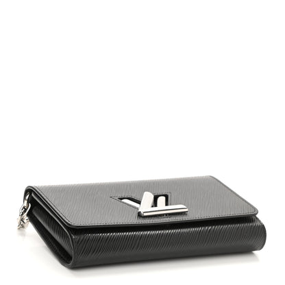 Louis Vuitton Epi Twist Chain Wallet Black 4 of 7