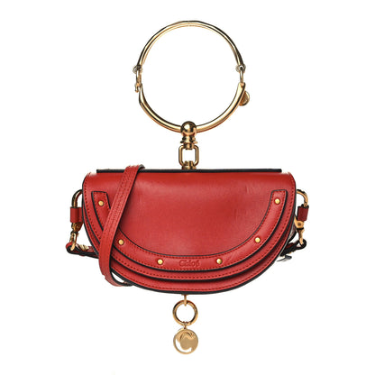 Chloe Calfskin Small Nile Bracelet Minaudiere Bag Earthy Red 1 of 9