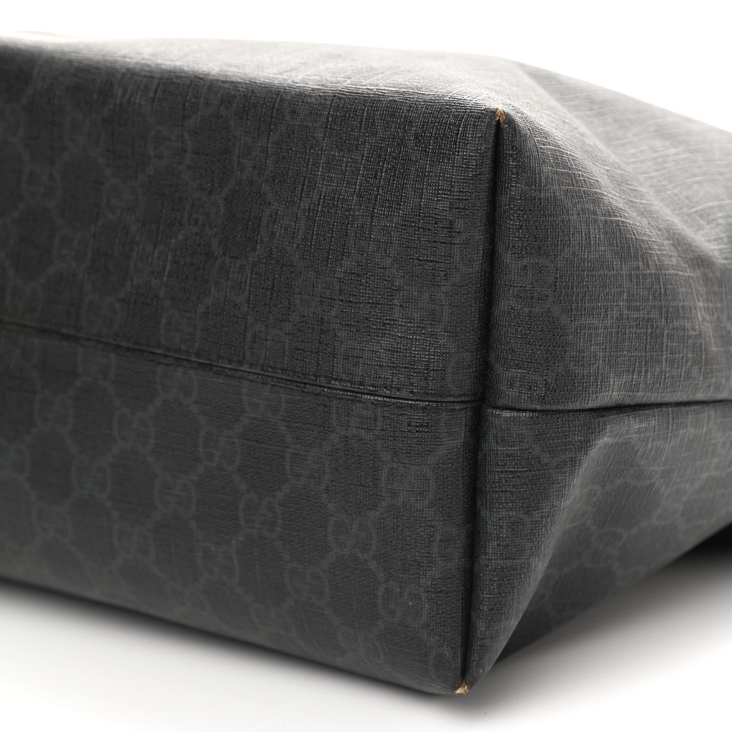 Gucci GG Supreme Monogram Web Handle Vertical Tote Black Grey 10 of 10