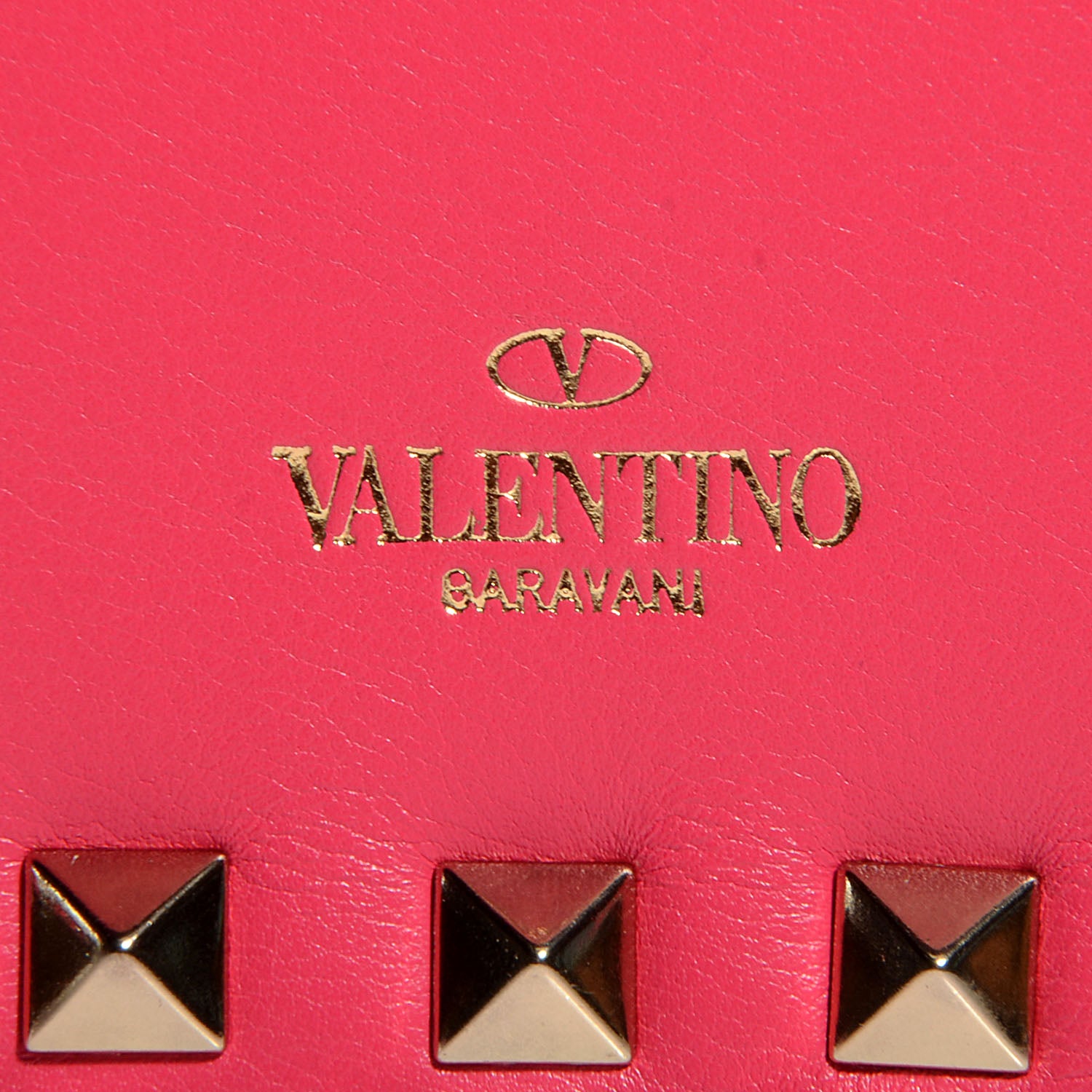 Valentino Garavani Vitello Rockstud Chain Flap Crossbody Bag Deep Rose 8 of 9