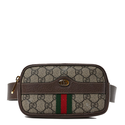 Gucci GG Supreme Monogram Ophidia Belted iPhone Case 85 34 Dark Brown 1 of 9