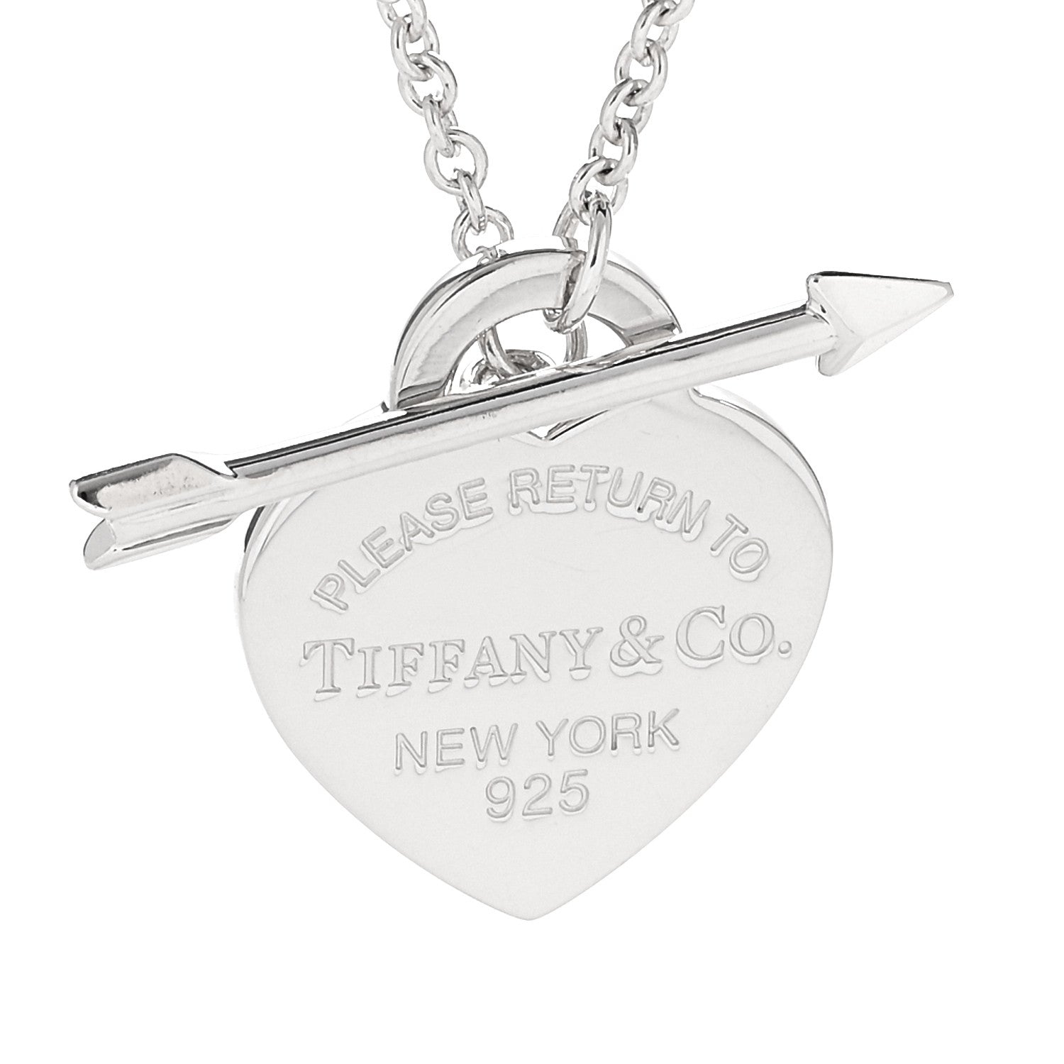 Tiffany Sterling Silver Return to Tiffany Lovestruck Pendant Necklace 4 of 6