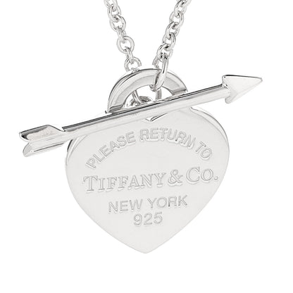 Tiffany Sterling Silver Return to Tiffany Lovestruck Pendant Necklace 4 of 6
