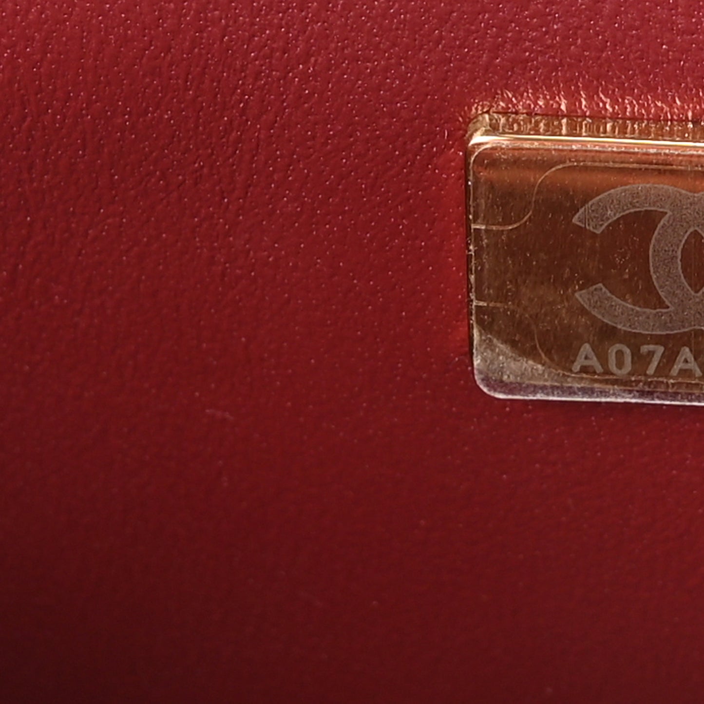 Lambskin Quilted Mini Rectangular Flap Burgundy