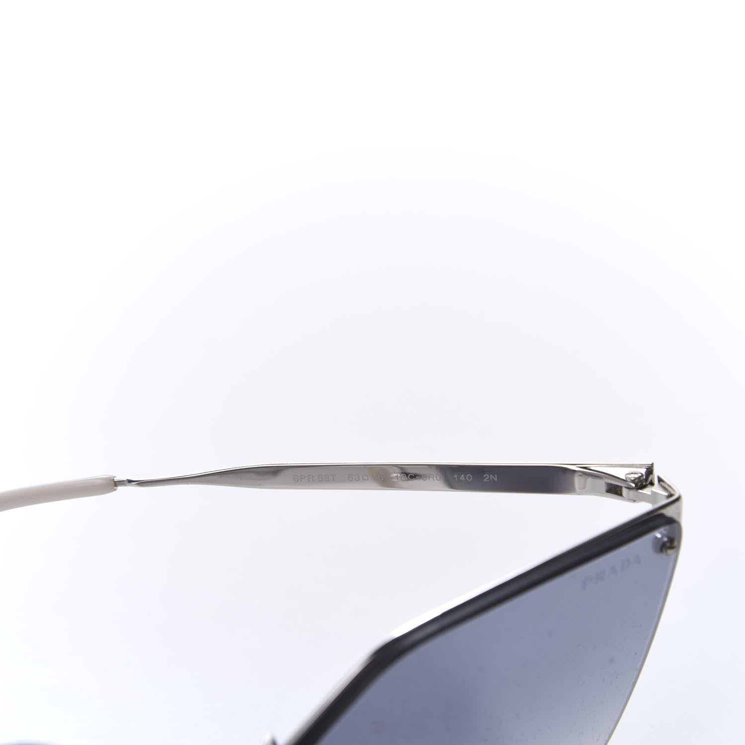 Prada Cat Eye Sunglasses SPR 68T Silver 5 of 8