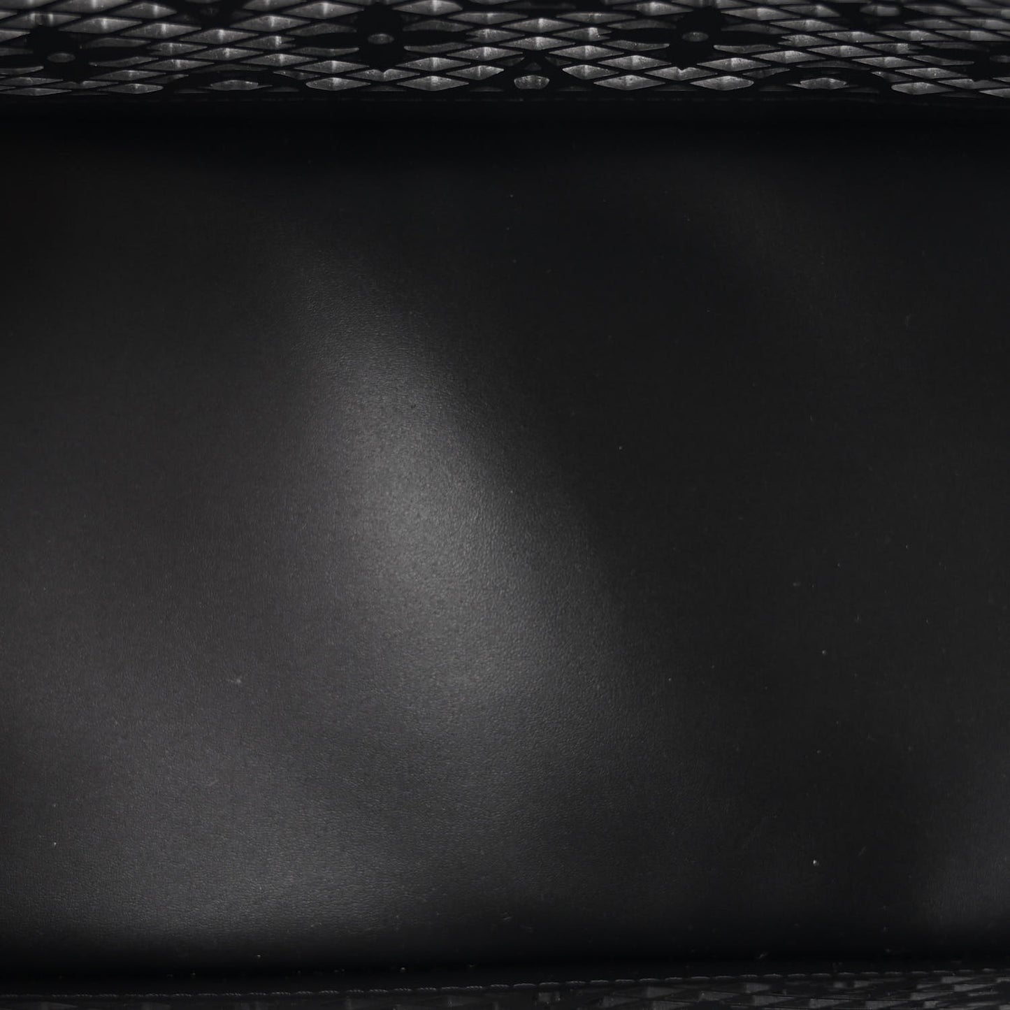 Patent Calfskin Laced Monogram Alma PM Black