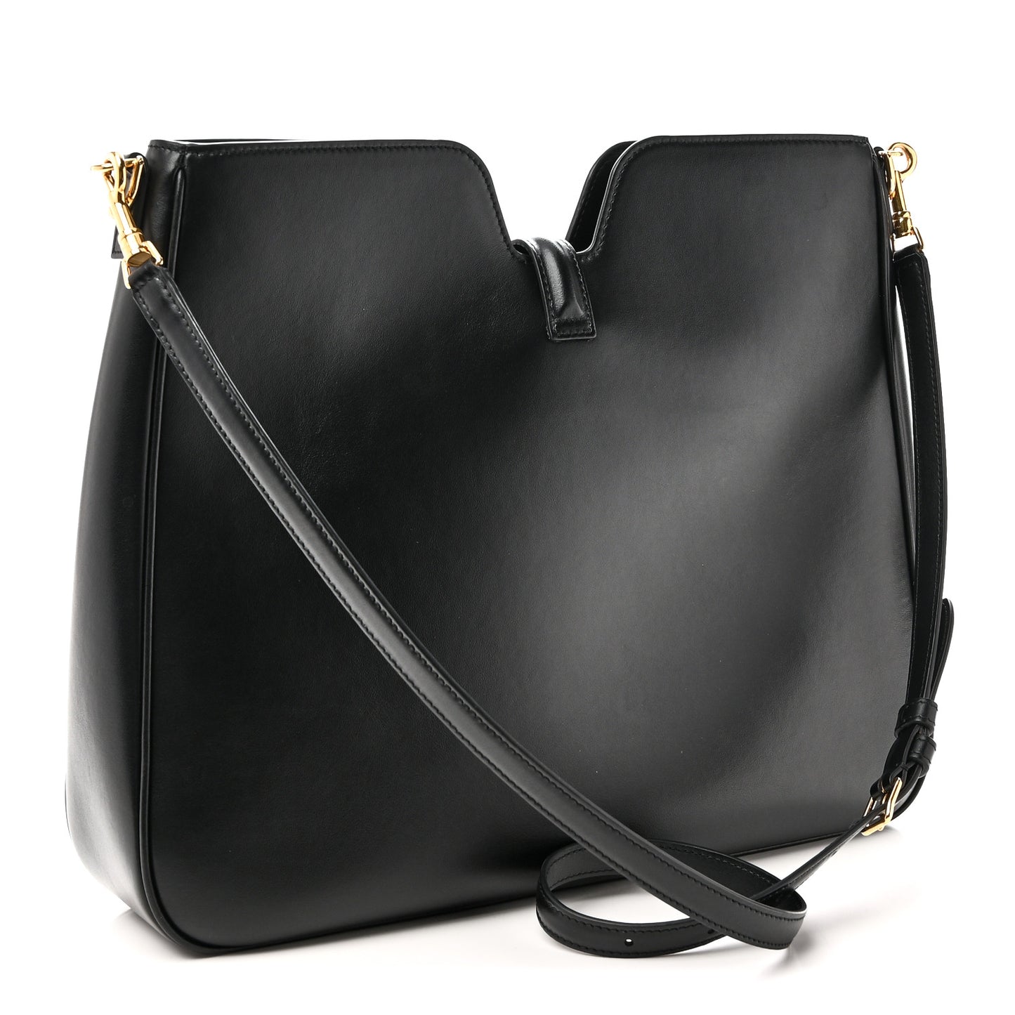 Smooth Calfskin Medium Camille 16 Soft Bag Black