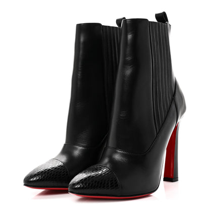 Christian Louboutin Calfskin Shine Me In The 90s 85 Ankle Boots 38 Black 4 of 10