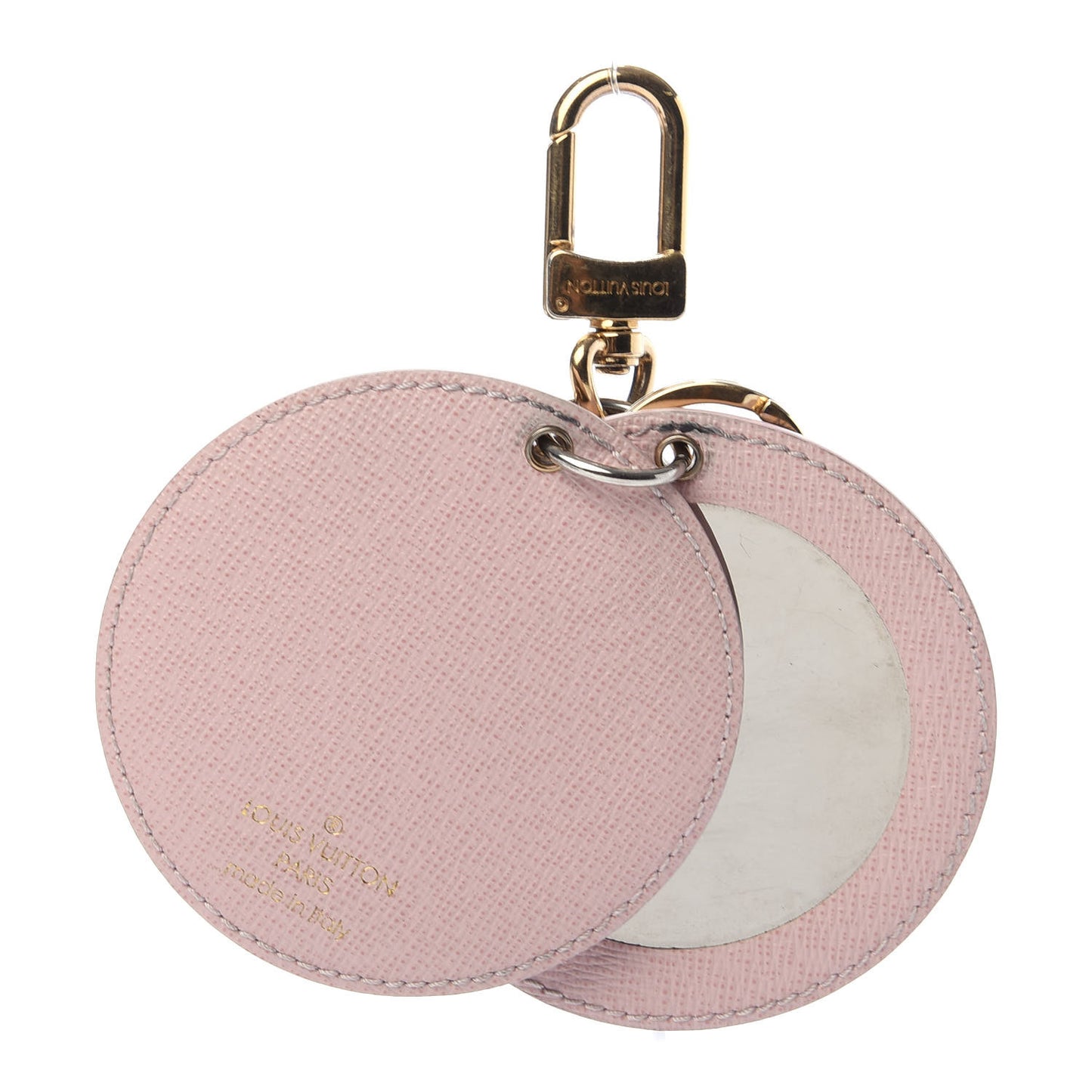 Monogram LV Mirror Bag Charm Key Holder Rose Ballerine