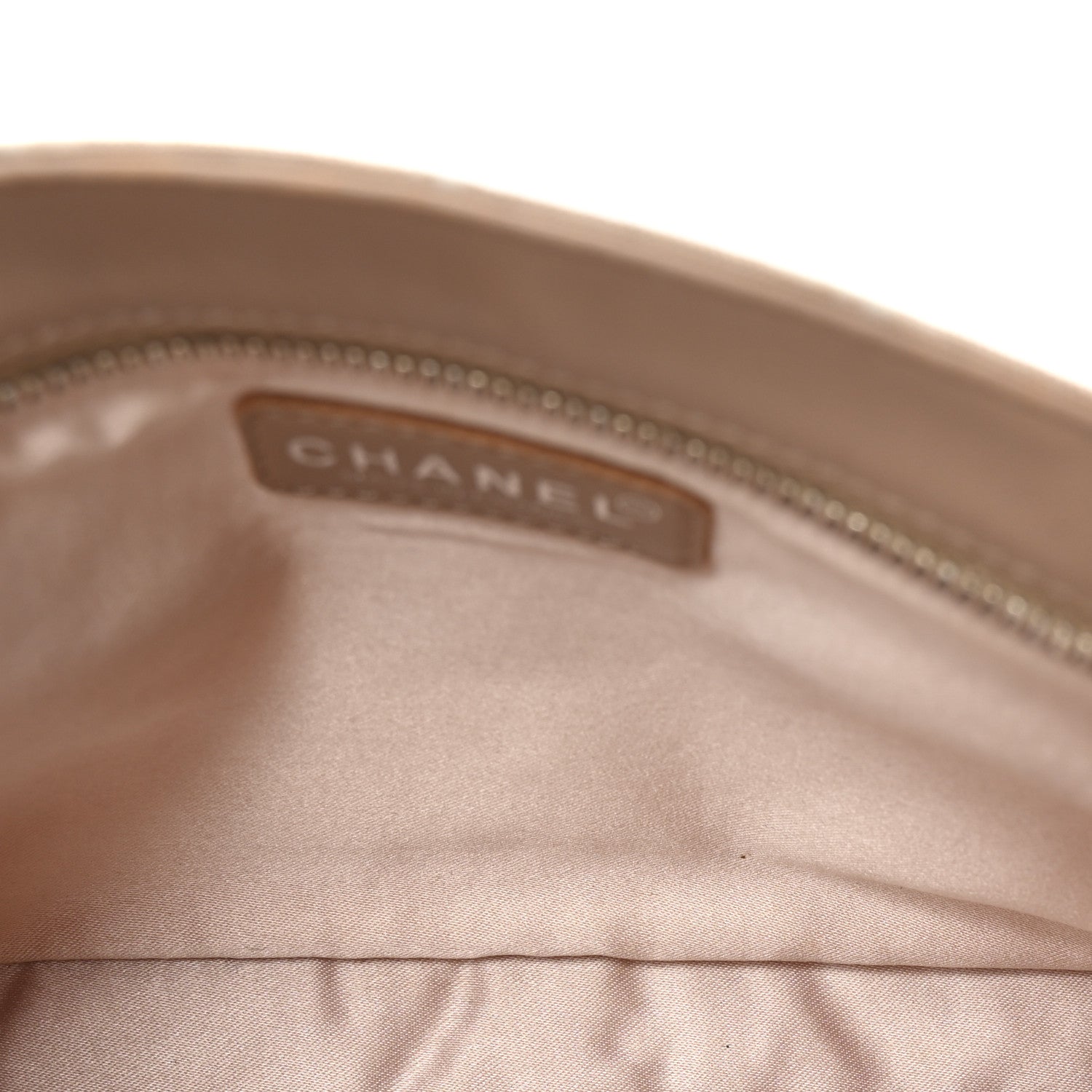 Chanel Nylon Travel Ligne Zip Pouch Beige 5 of 7