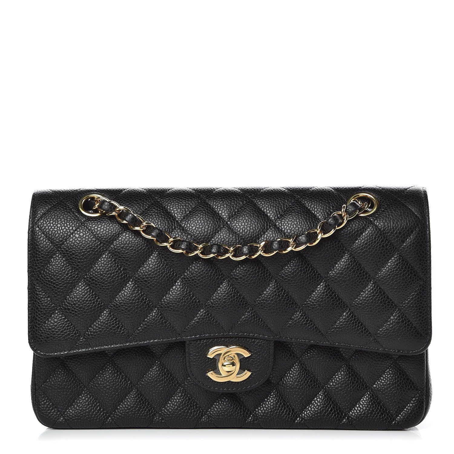 Chanel Caviar Quilted Medium Double Flap Black 1 of 10