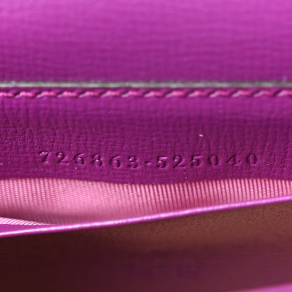 Gucci Azalea Calfskin Web Monochrome Horsebit 1955 Wallet On Strap Purple 7 of 10