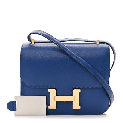 Hermes Chevre Mysore Constance 18 Bleu Electrique 1 of 11