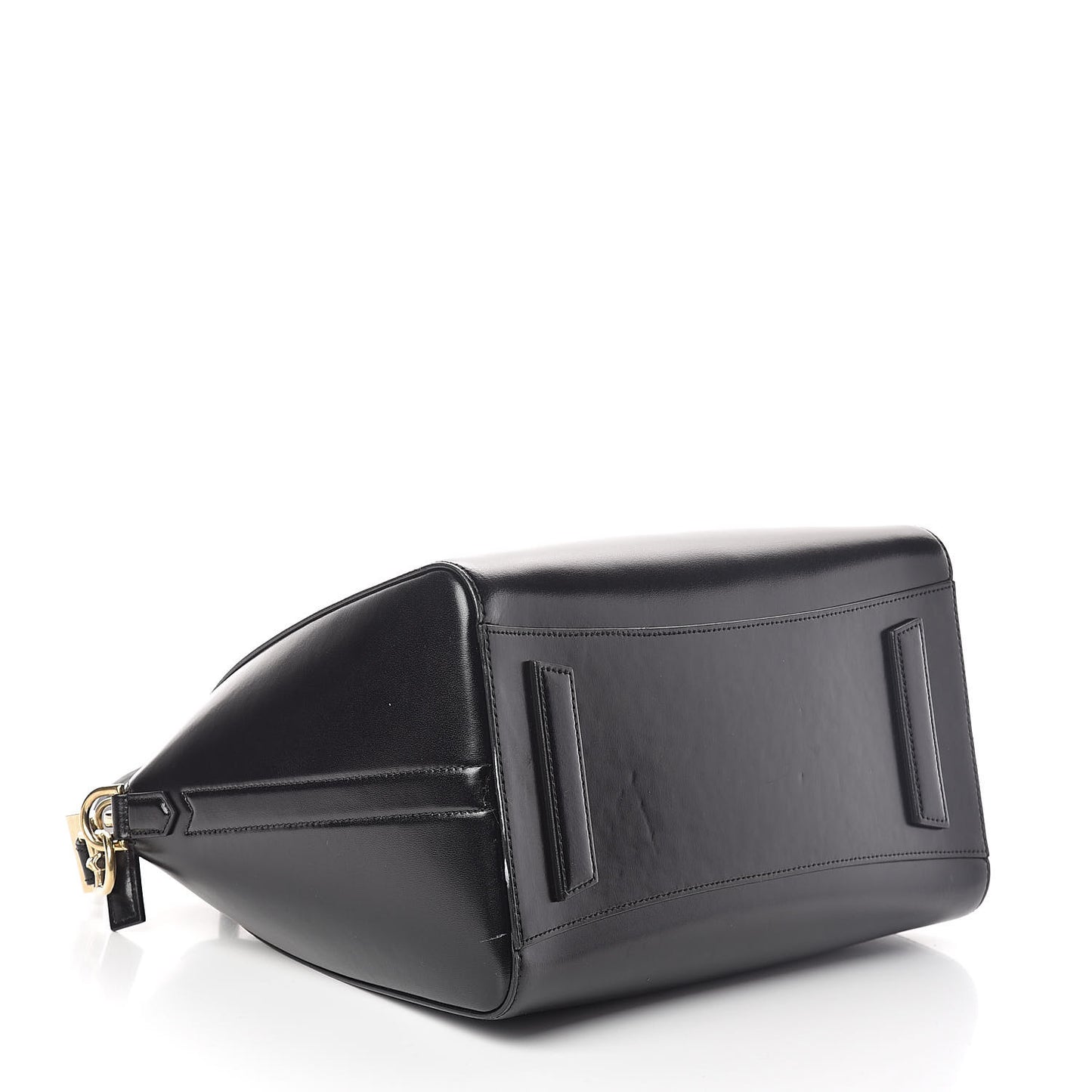 Shiny Lord Calfskin Medium Antigona Black