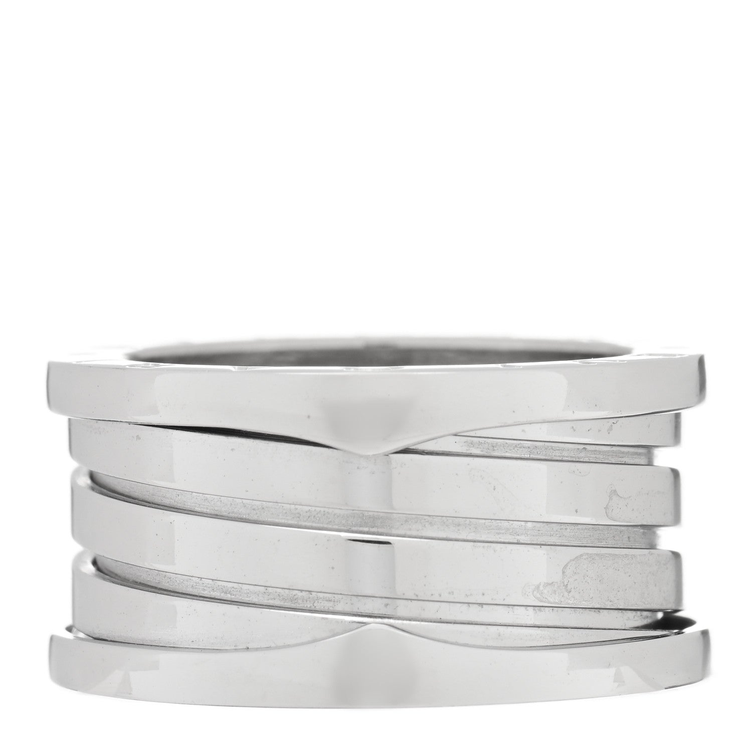 Bulgari 18K White Gold B.Zero1 Four-Band Ring 55 7.25 3 of 5