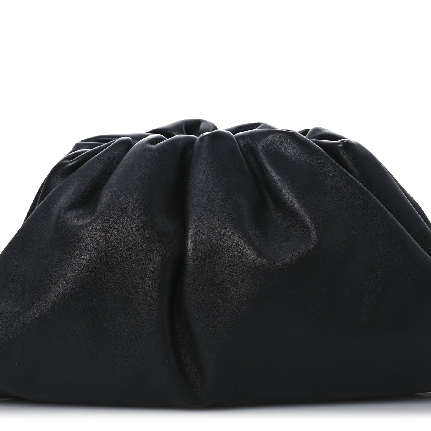 Smooth Butter Calf The Pouch Oversized Clutch Black